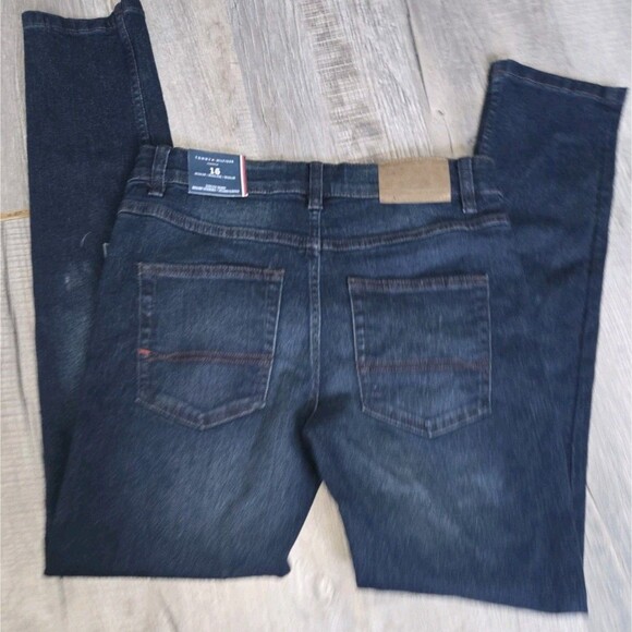 Tommy Hilfiger Jeans Boys Size 16 Stretch Skinny Dark Wash New - Picture 5 of 5